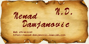 Nenad Damjanović vizit kartica
